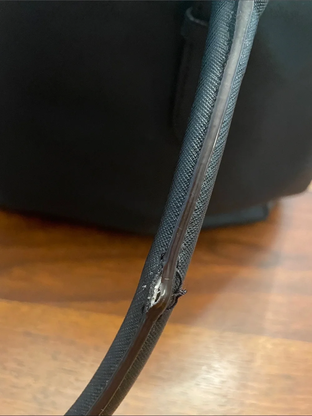 kate spade Black Saffiano Leather Tote with Gold Logo C66